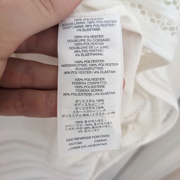 J Crew Size 2 White Dress - Picture 5 of 7
